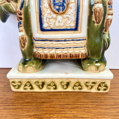 Vintage plantentafel keramieken olifant