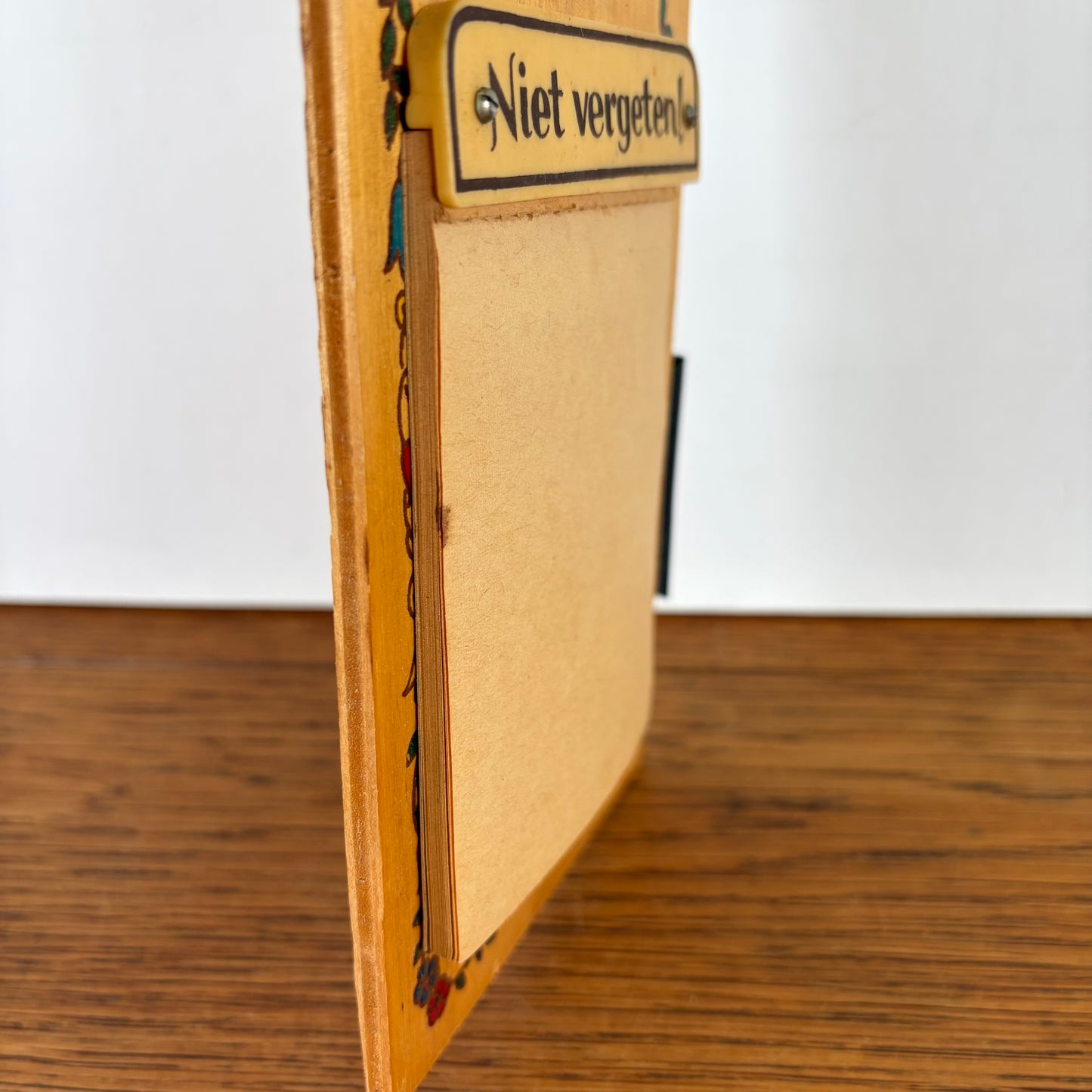 Vintage notitieblokje “niet vergeten”