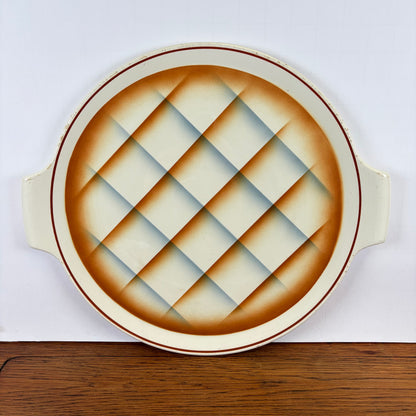 Vintage taartschaal geruit