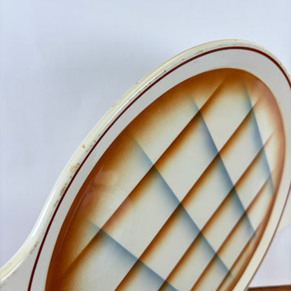 Vintage taartschaal geruit