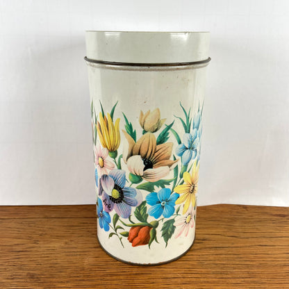 Vintage bloemen blik Ark