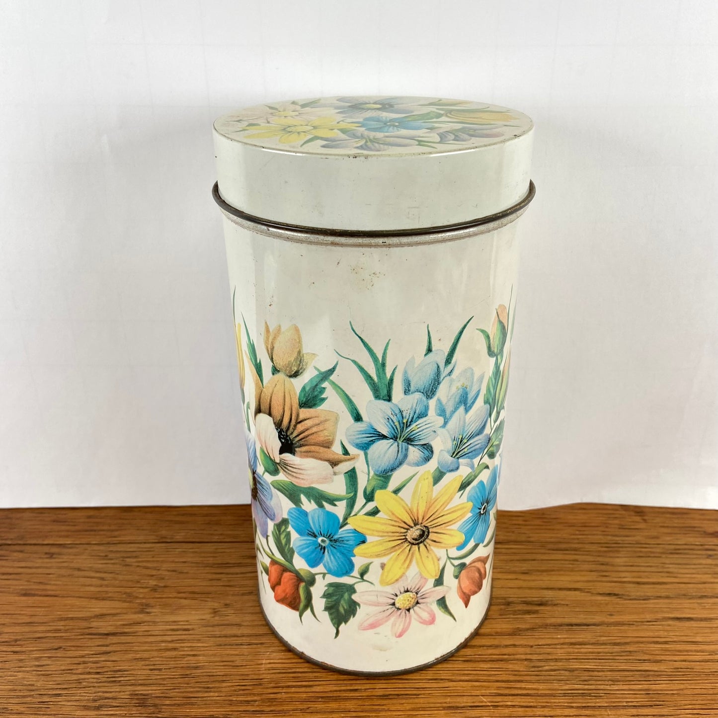 Vintage bloemen blik Ark