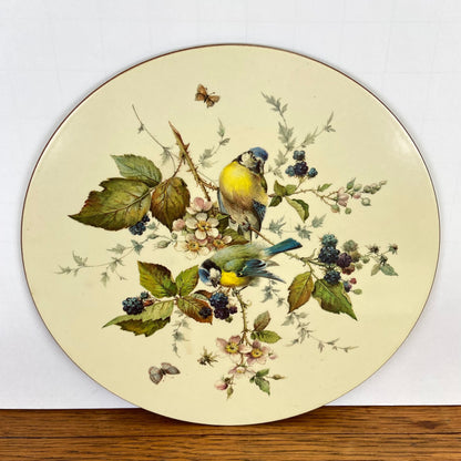 Vintage borden onderzetters met vogels