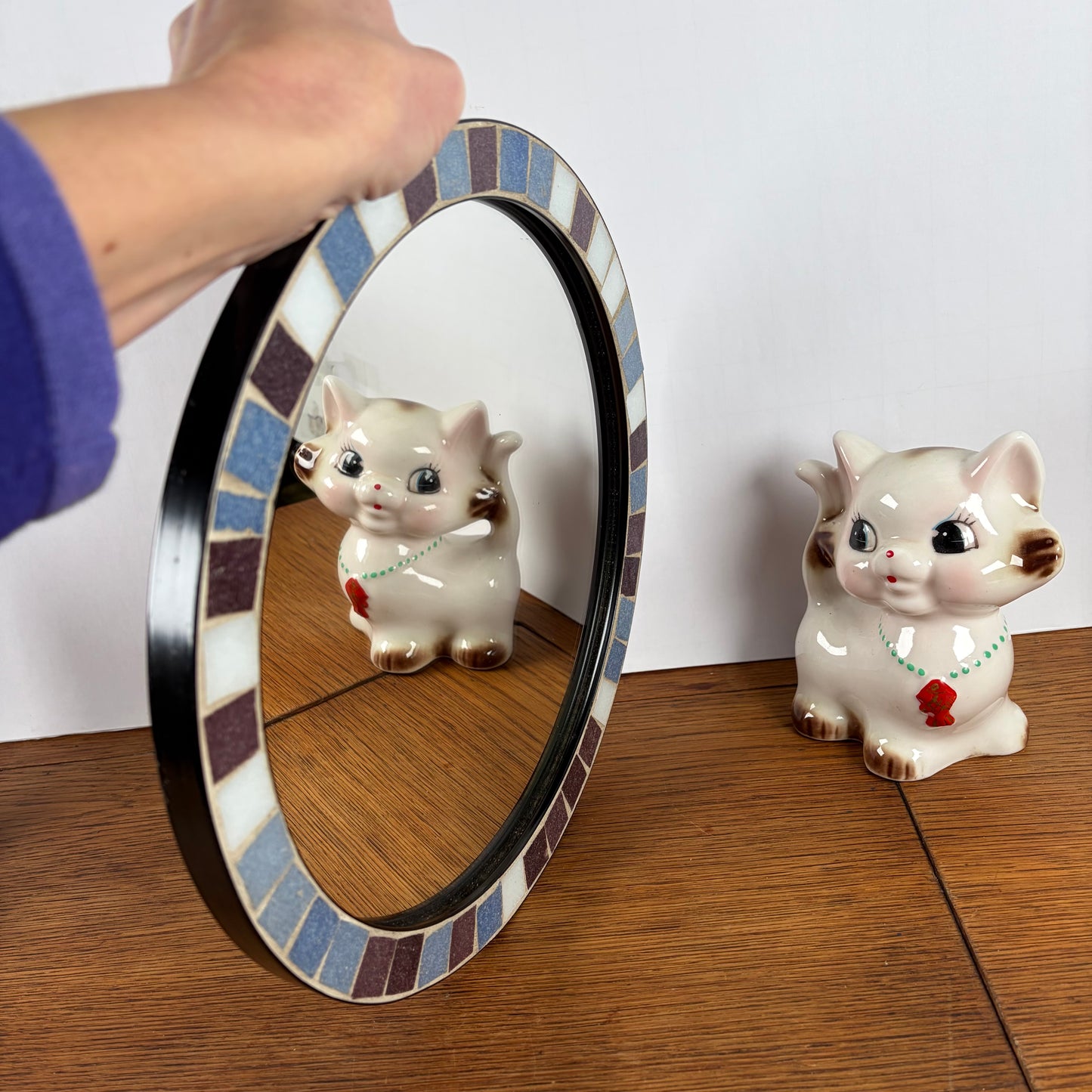 Vintage mozaïek spiegel