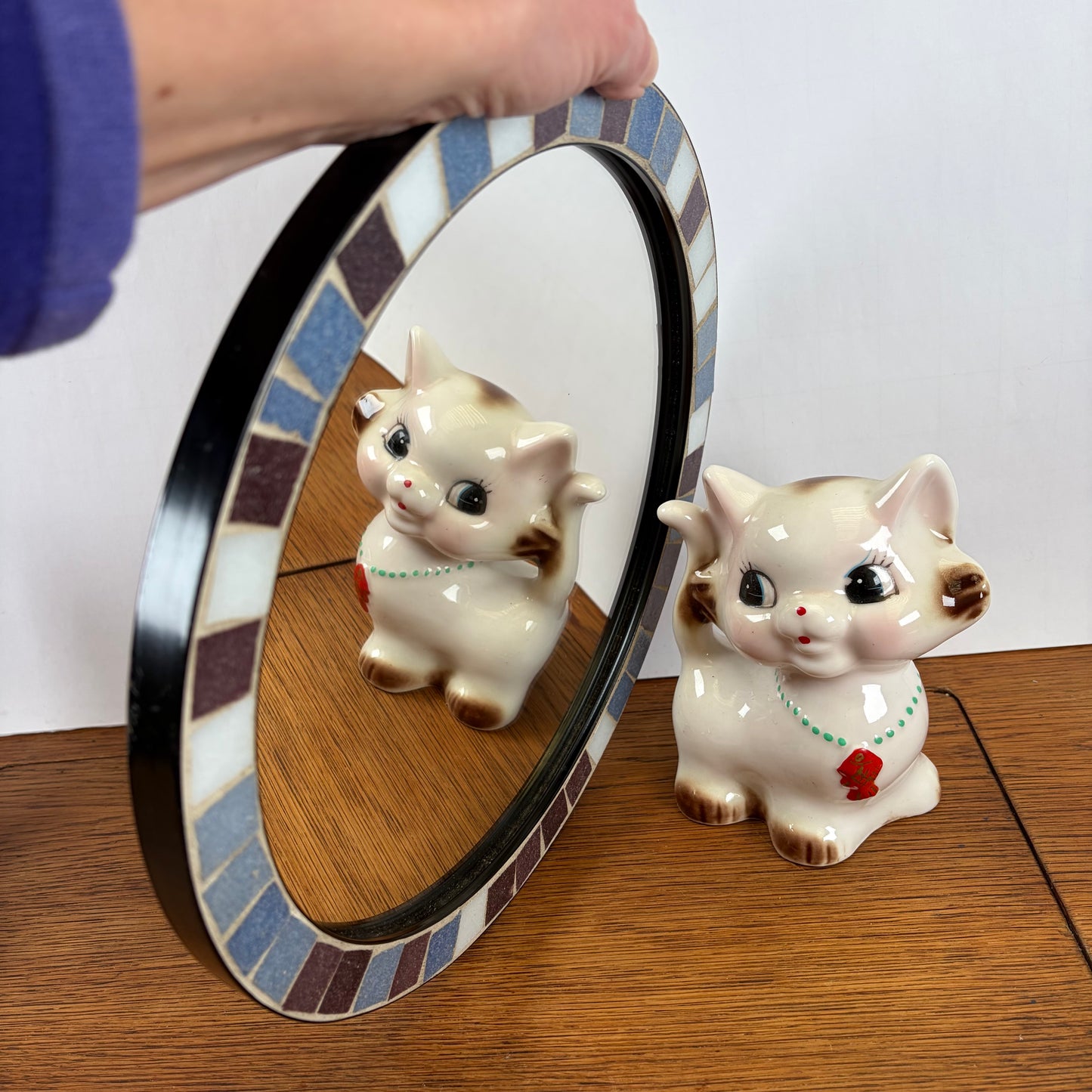 Vintage mozaïek spiegel