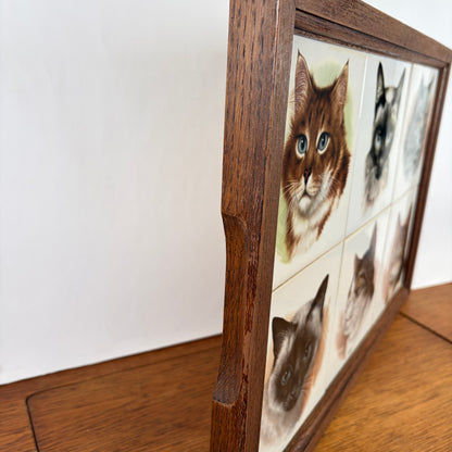 Vintage dienblad katten