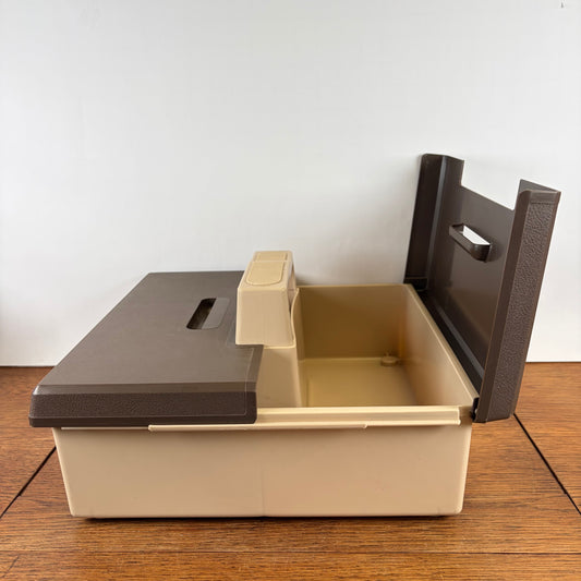 Vintage kunststof opbergbak