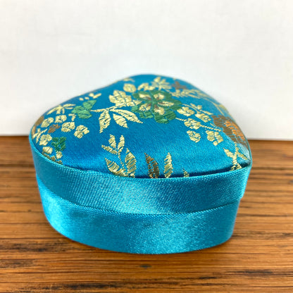 Blauw opbergdoosje hart