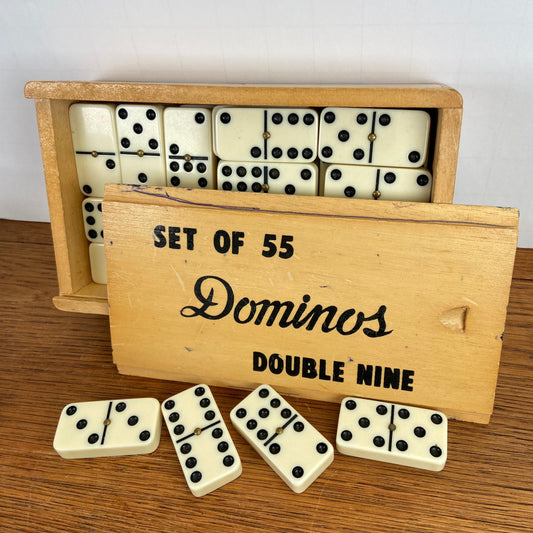 Vintage domino stenen