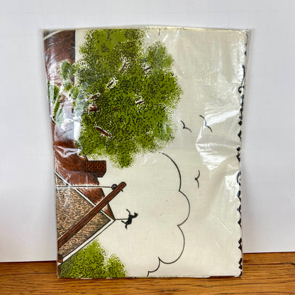 Vintage overhanddoek Eigen Haard is Goud Waard