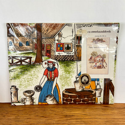 Vintage overhanddoek Eigen Haard is Goud Waard