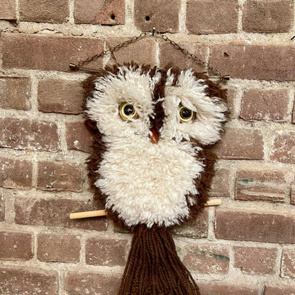 Vintage wandhanger uil