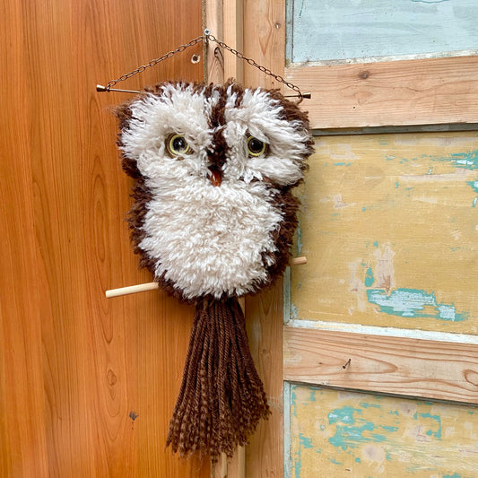 Vintage wandhanger uil