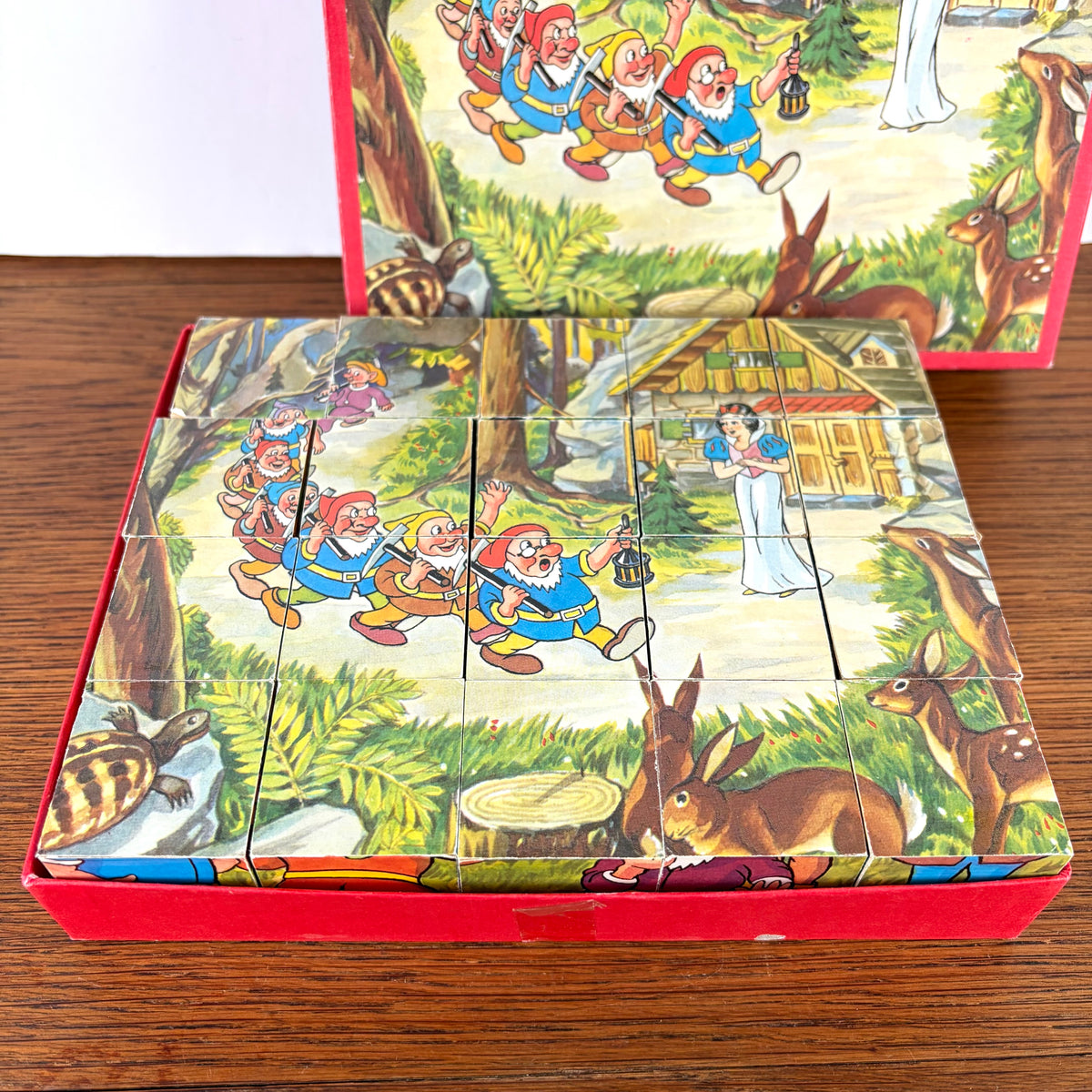 Vintage blokken puzzel