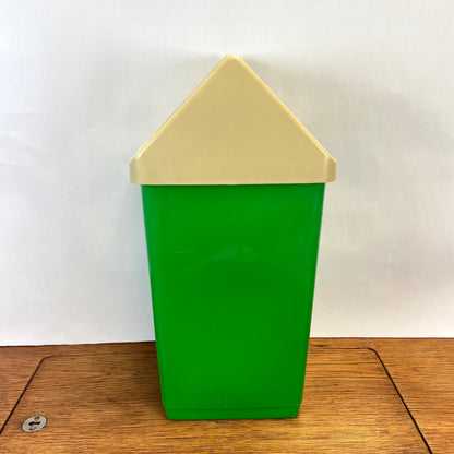 Vintage Curver prullenbak groen