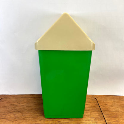 Vintage Curver prullenbak groen