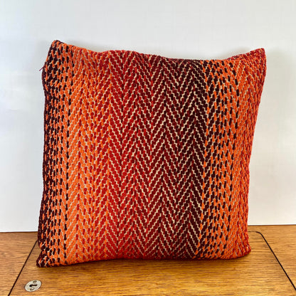 Retro kussen oranje-rood