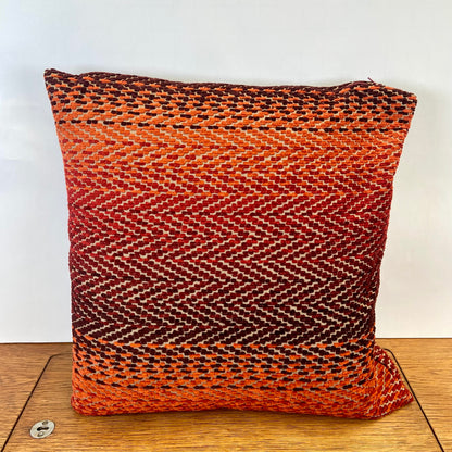 Retro kussen oranje-rood