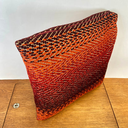 Retro kussen oranje-rood