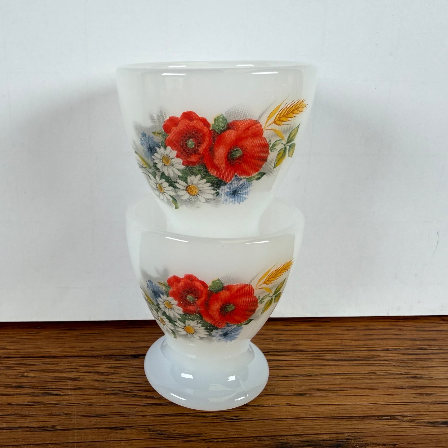 Arcopal eierdopjes klaprozen