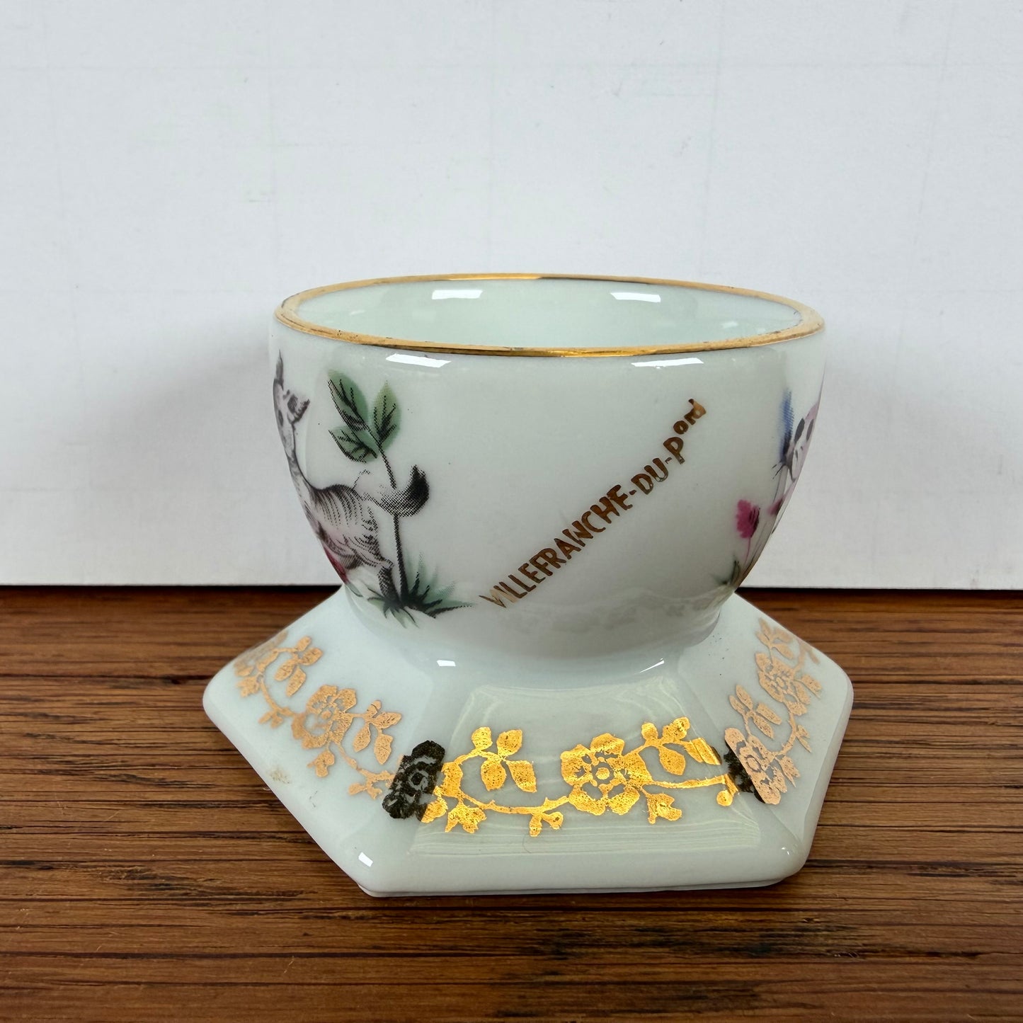 Porseleinen eierdopje Limoges