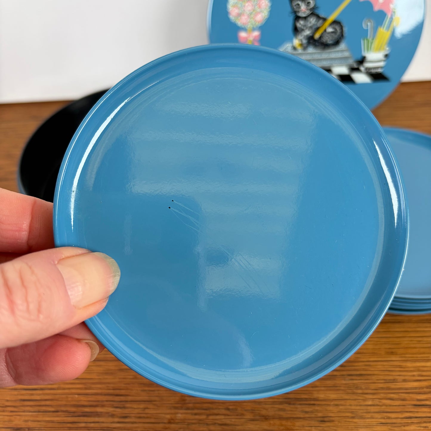 Vintage onderzetters katten