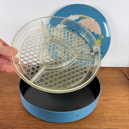 Vintage bewaartrommel kat