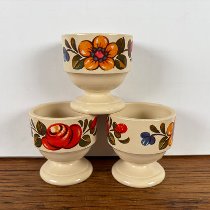 Vintage Emsa eierdopjes bloem