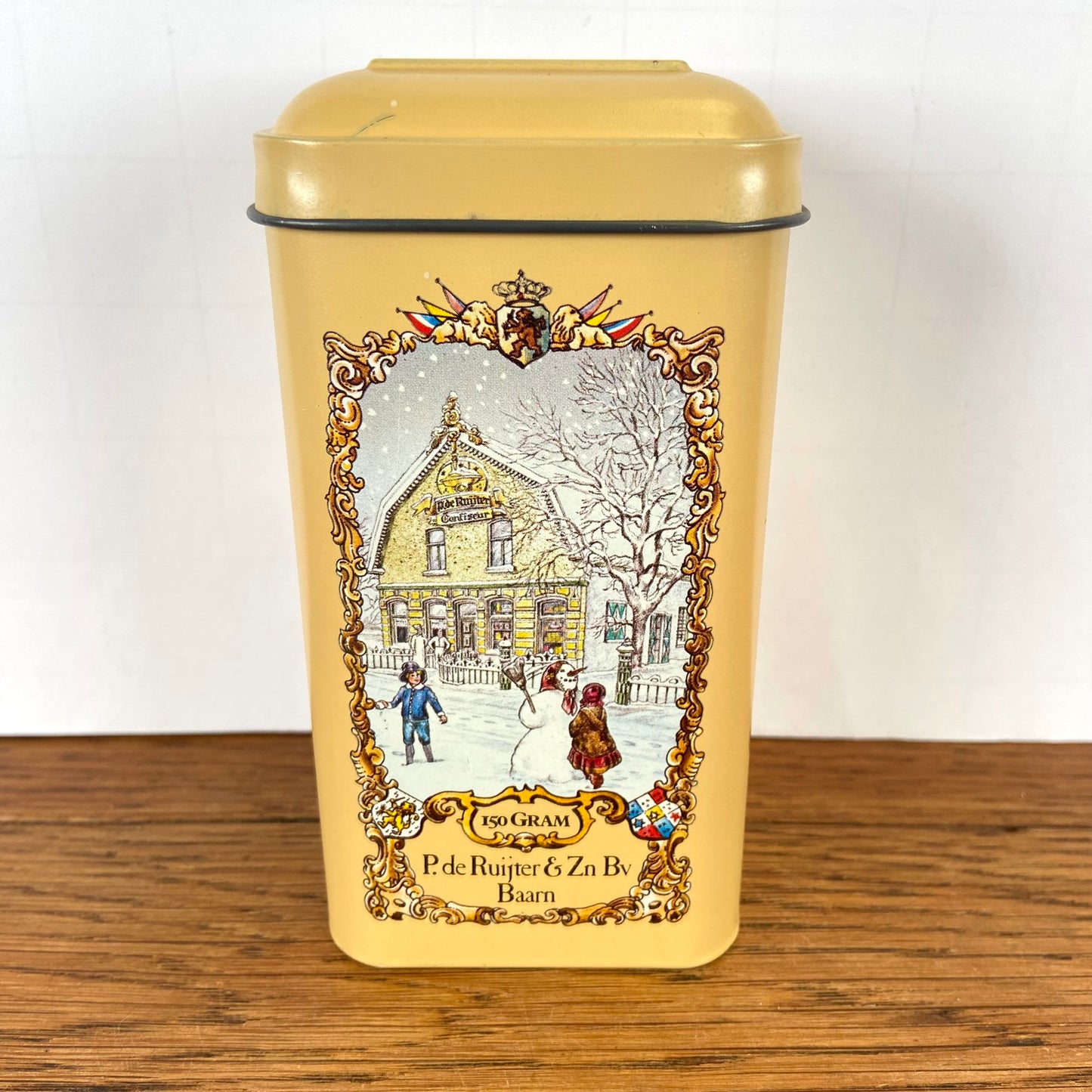 Vintage de Ruijter blikje Chocolade vlokken melk