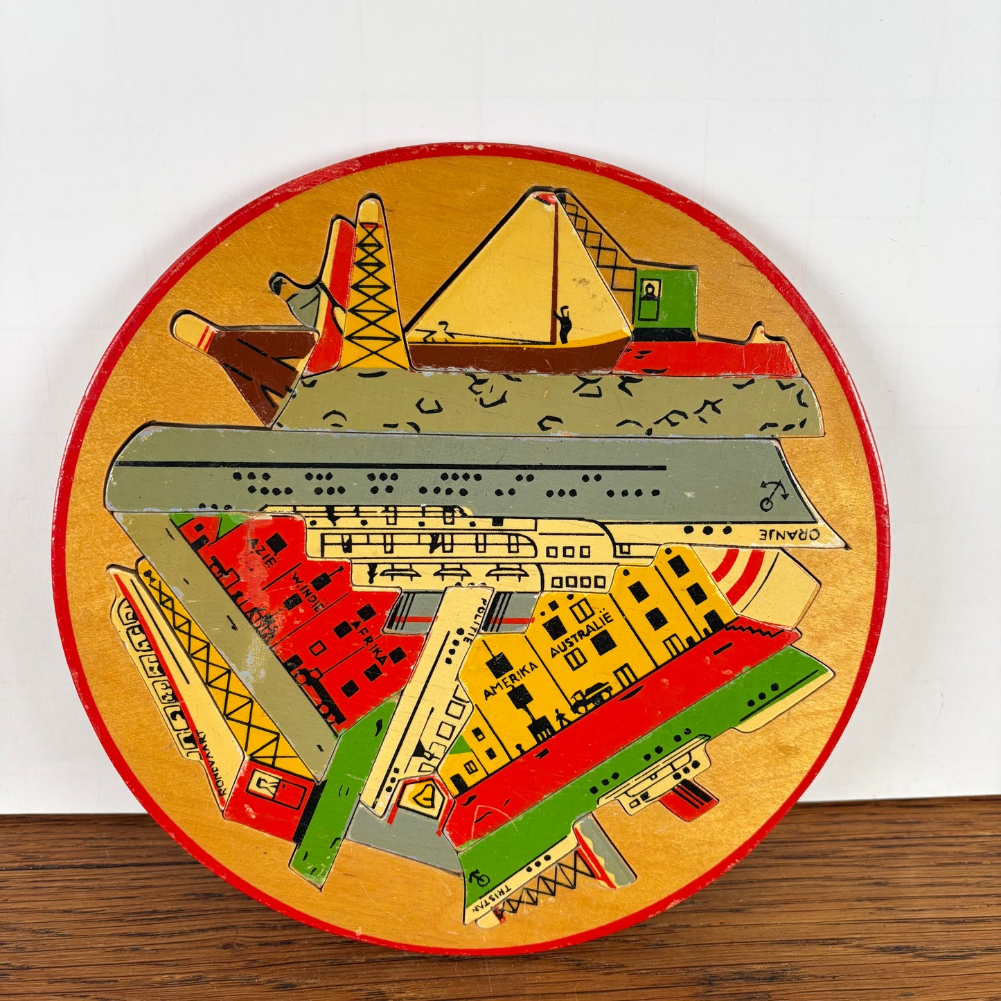 Vintage ronde puzzel