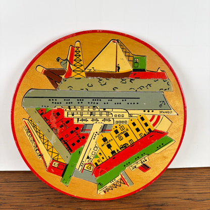 Vintage ronde puzzel