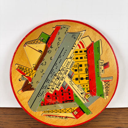 Vintage ronde puzzel