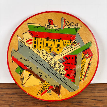 Vintage ronde puzzel