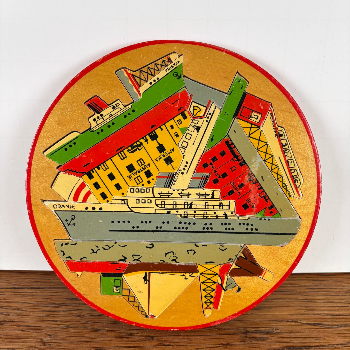 Vintage ronde puzzel