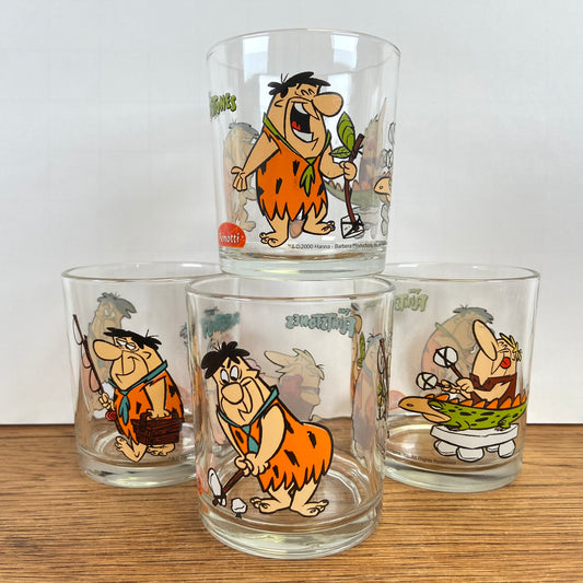 4 Flintstones glazen 2000 - Penotti