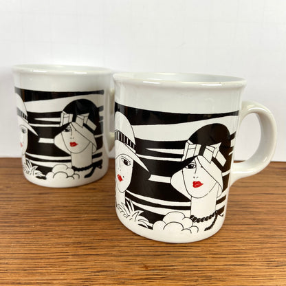 Vintage jaren 80 mokken