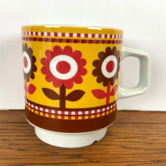 Vintage mokje bloemen