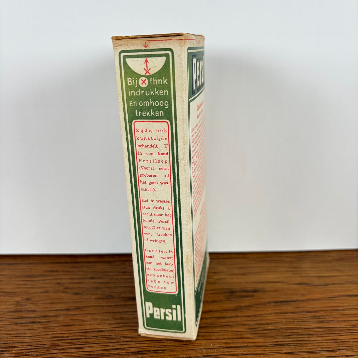 Vintage Persil wasmiddel verpakking