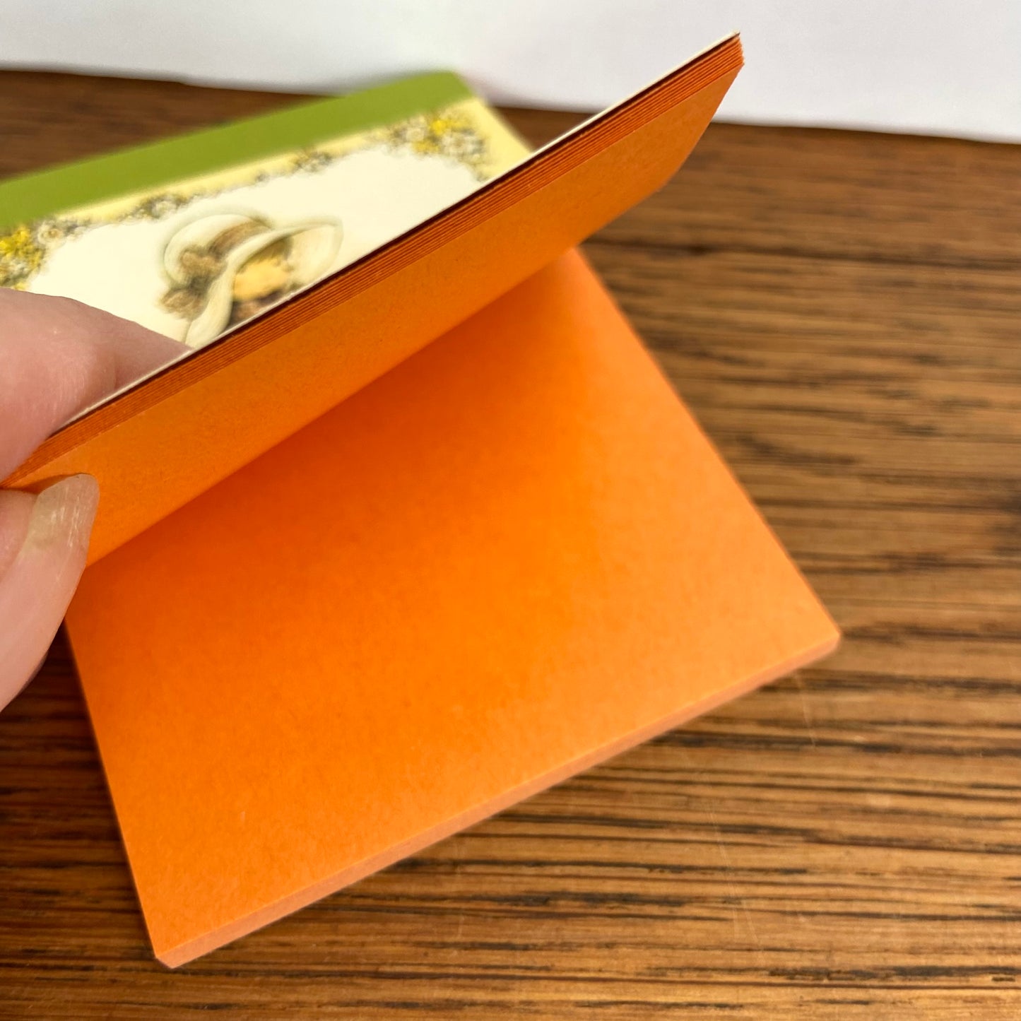 Sarah Kay notitieboekje groen - oranje