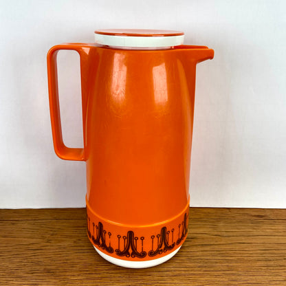 Vintage thermoskan oranje