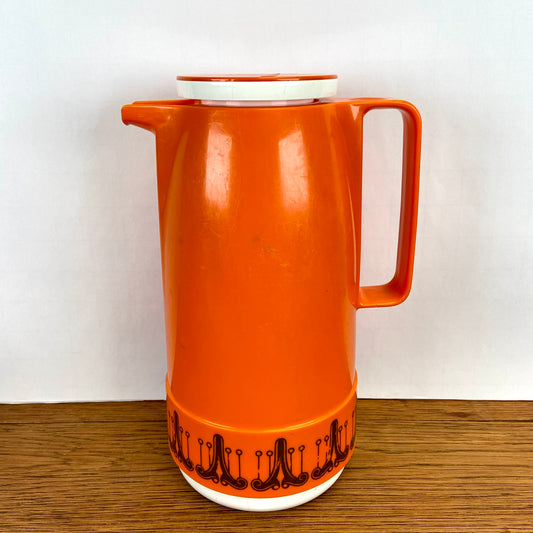 Vintage thermoskan oranje