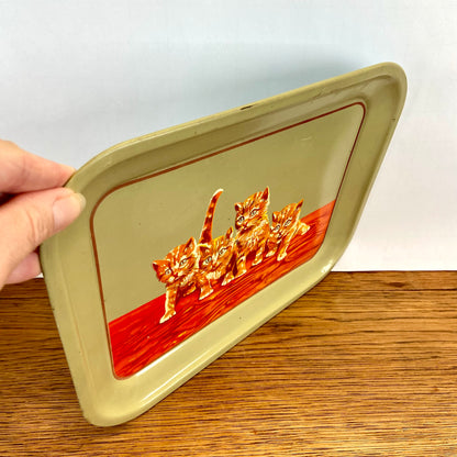 Vintage dienblad kat