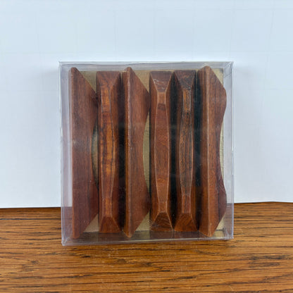 Vintage houten messenleggers