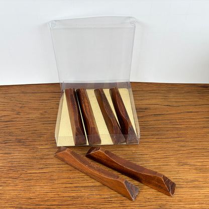 Vintage houten messenleggers
