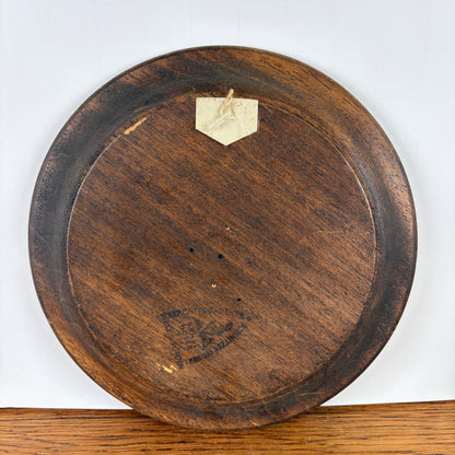 Vintage houten wandbord groen
