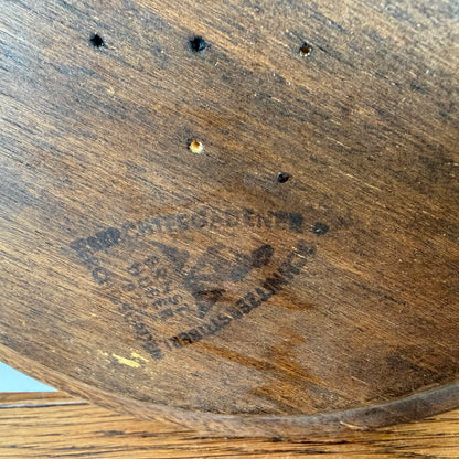 Vintage houten wandbord groen