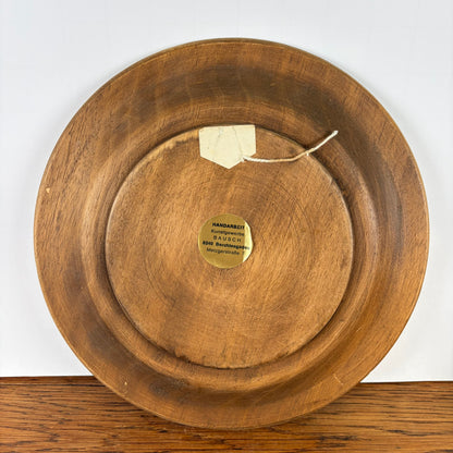 Vintage houten wandbord rood