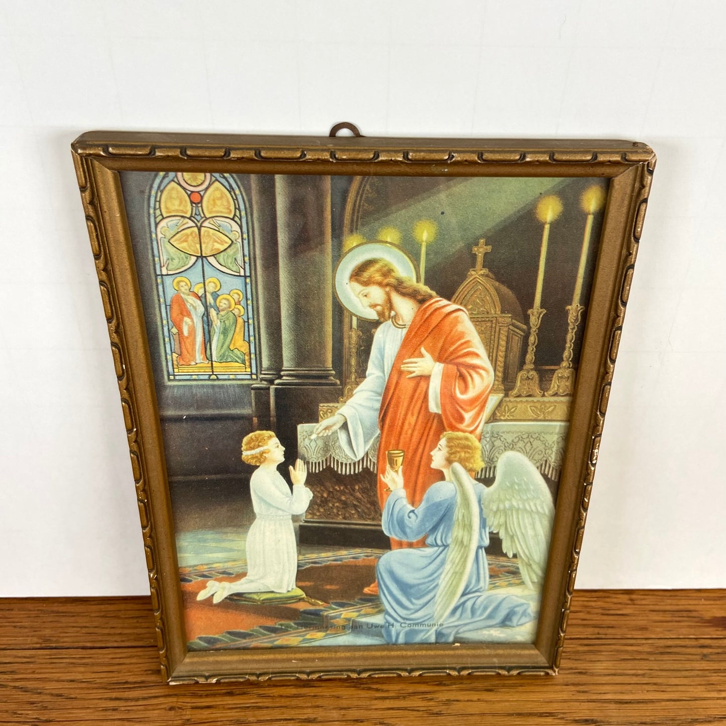 Vintage schilderij Communie