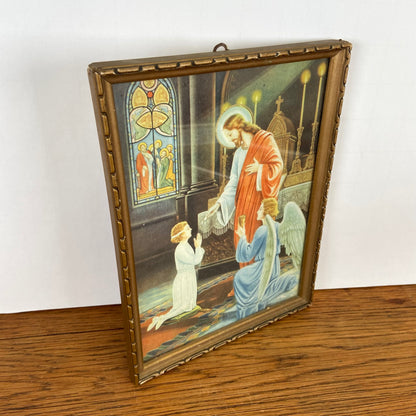 Vintage schilderij Communie