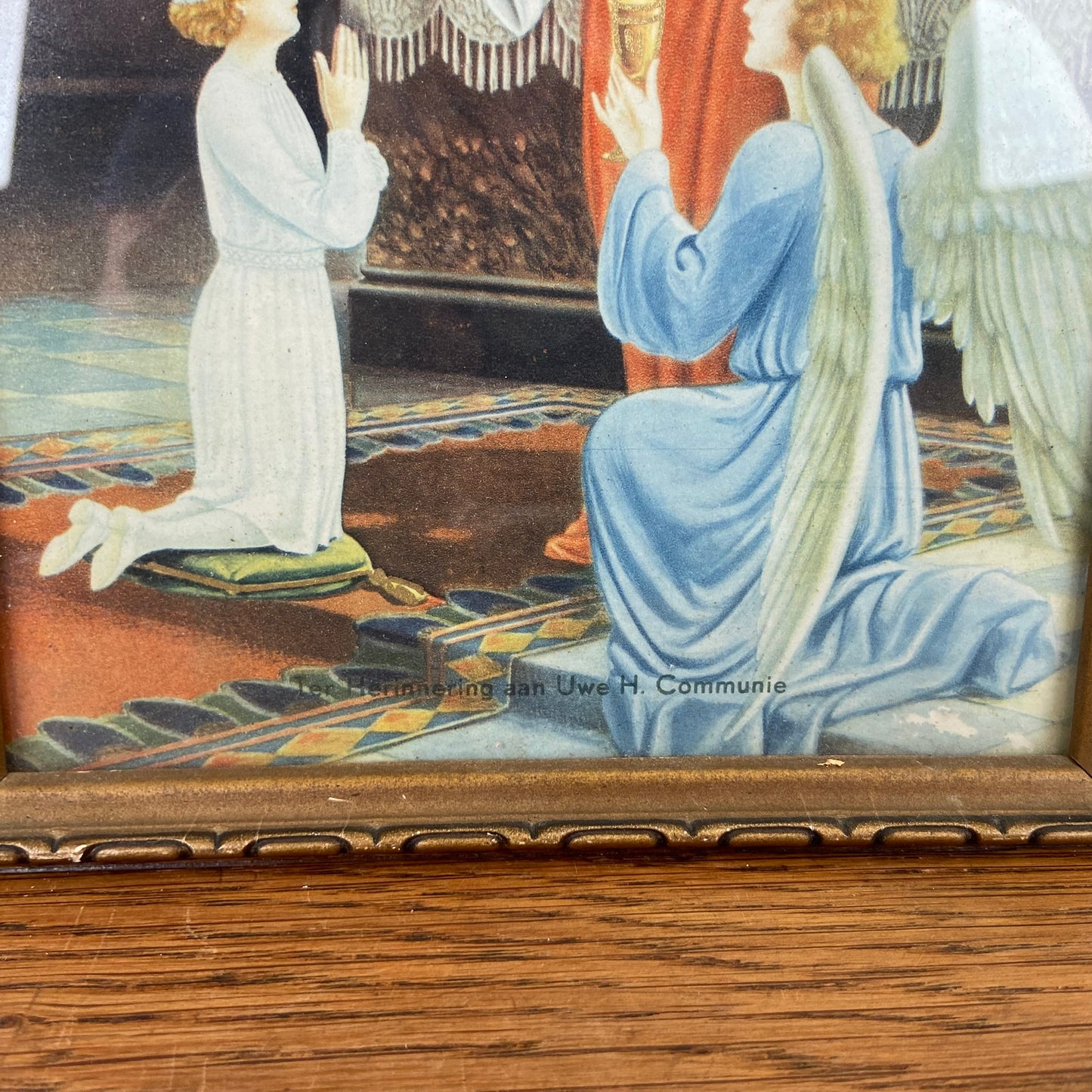 Vintage schilderij Communie